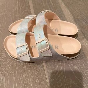 Birkenstock Arizona Vegan Iredesent womens sandals size 38